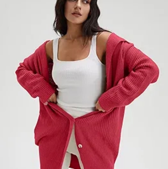 DEEP SELF Women's Long Sleeve Open Front Cardigan 2023 Fall Casual Loose… - Picture 6 of 6